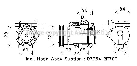 AVA QUALITY COOLING Компрессор, кондиционер KAK192